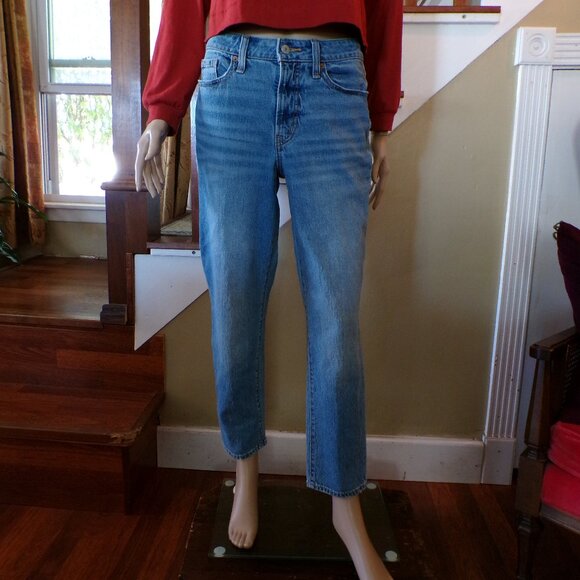 OLD NAVY Women's Blue Jeans High Rise OG Straight Size 4 - Picture 1 of 9